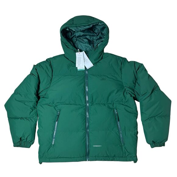 Lacoste Puffer Jacket Mens S Green Quilted Water Repellent *NEEDS REPAIR* BH3522 - Picture 4 of 16